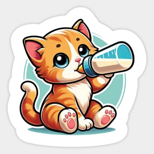 Milk Meow Sticker